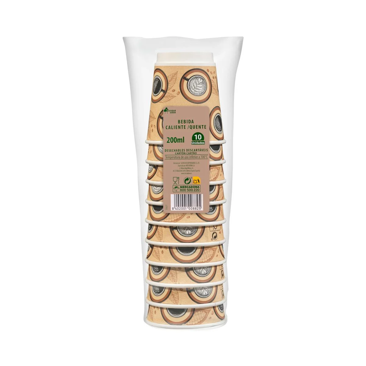 Medium cup for hot drinks Bosque Verde