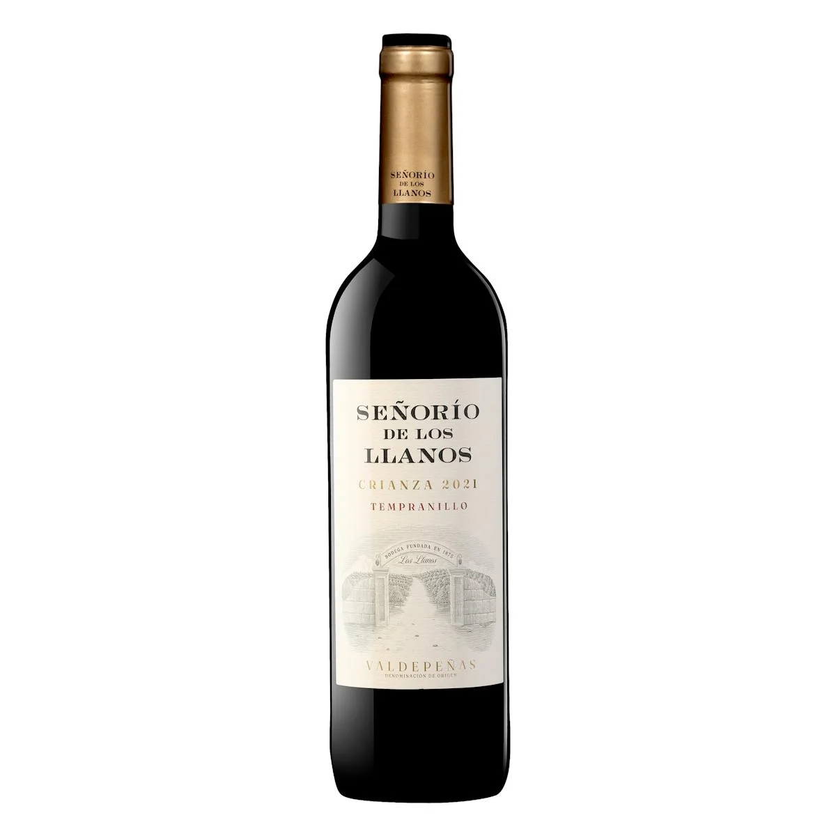 Vin rouge tempranillo crianza Señorío de los Llanos DO Valdepeñas