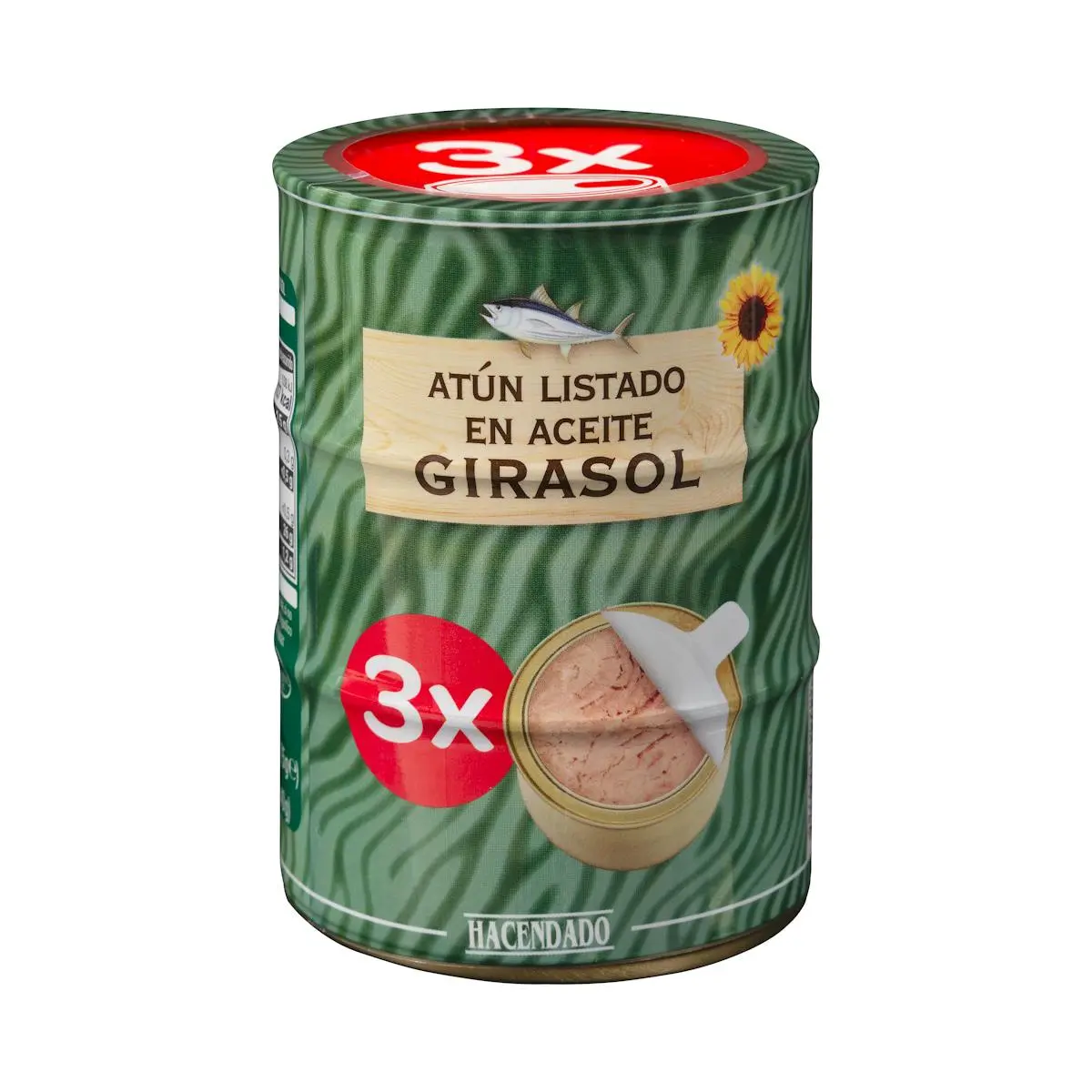 Atún listado en aceite de girasol Hacendado