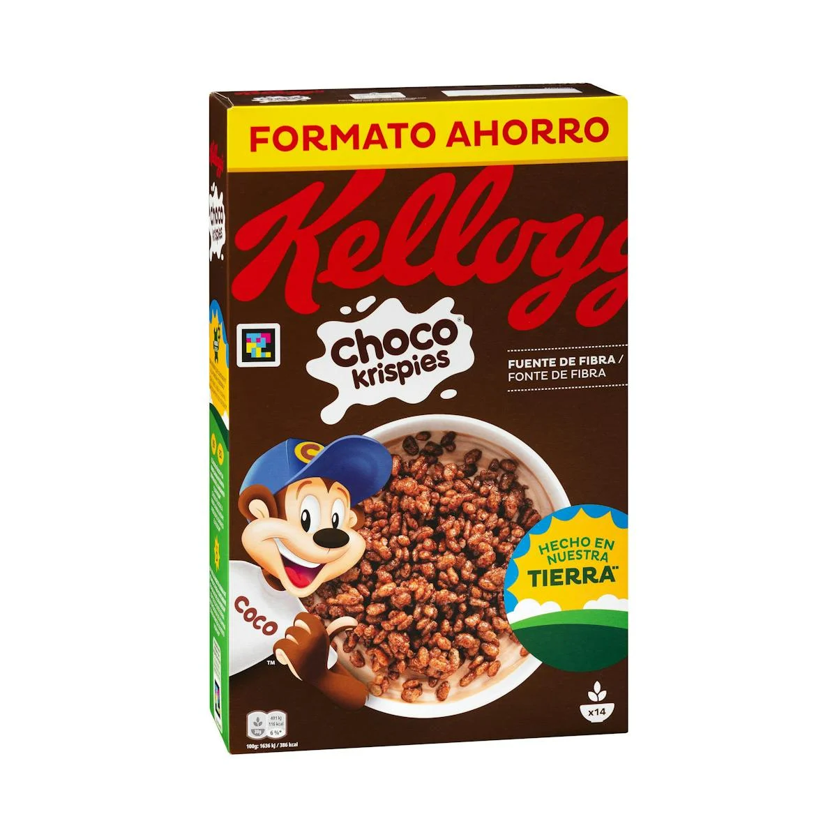 Luftige Reis-Cerealien Choco Krispies Kellogg's mit Schokolade