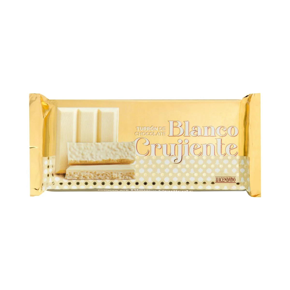 Whilte crispy chocolate nougat Hacendado