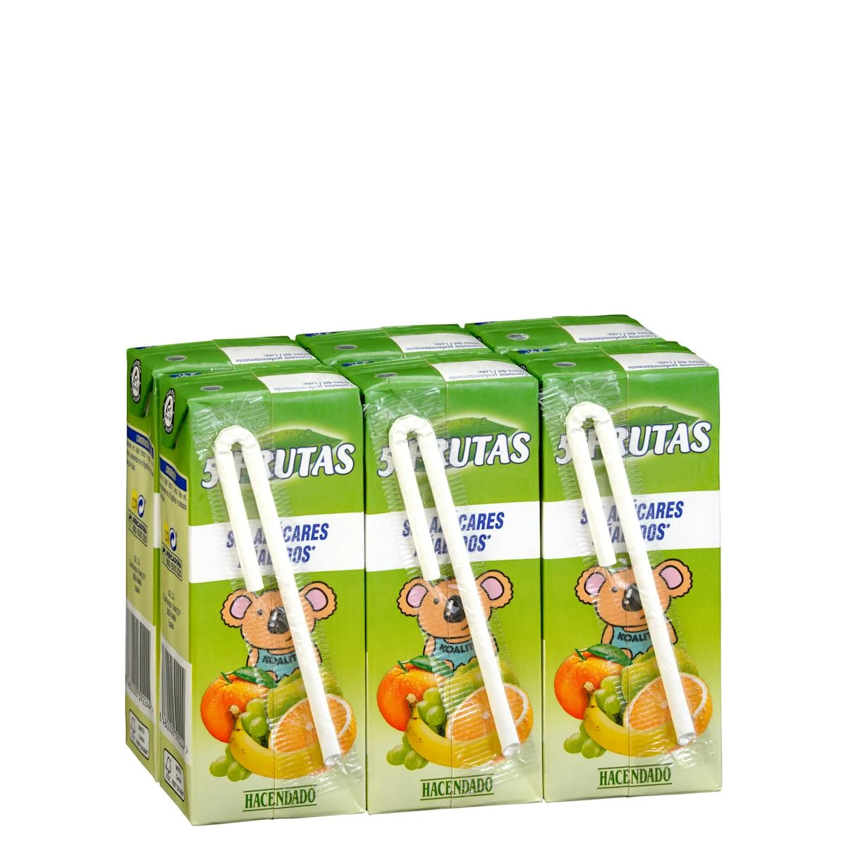 Bebida 5 frutas Hacendado sin azúcares añadidos