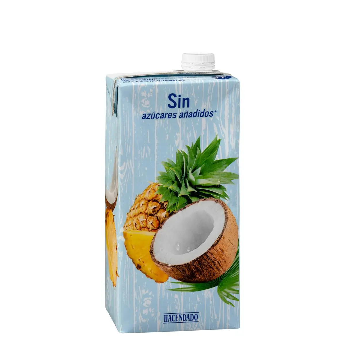 Pineapple and coconut drink no added sugars Hacendado