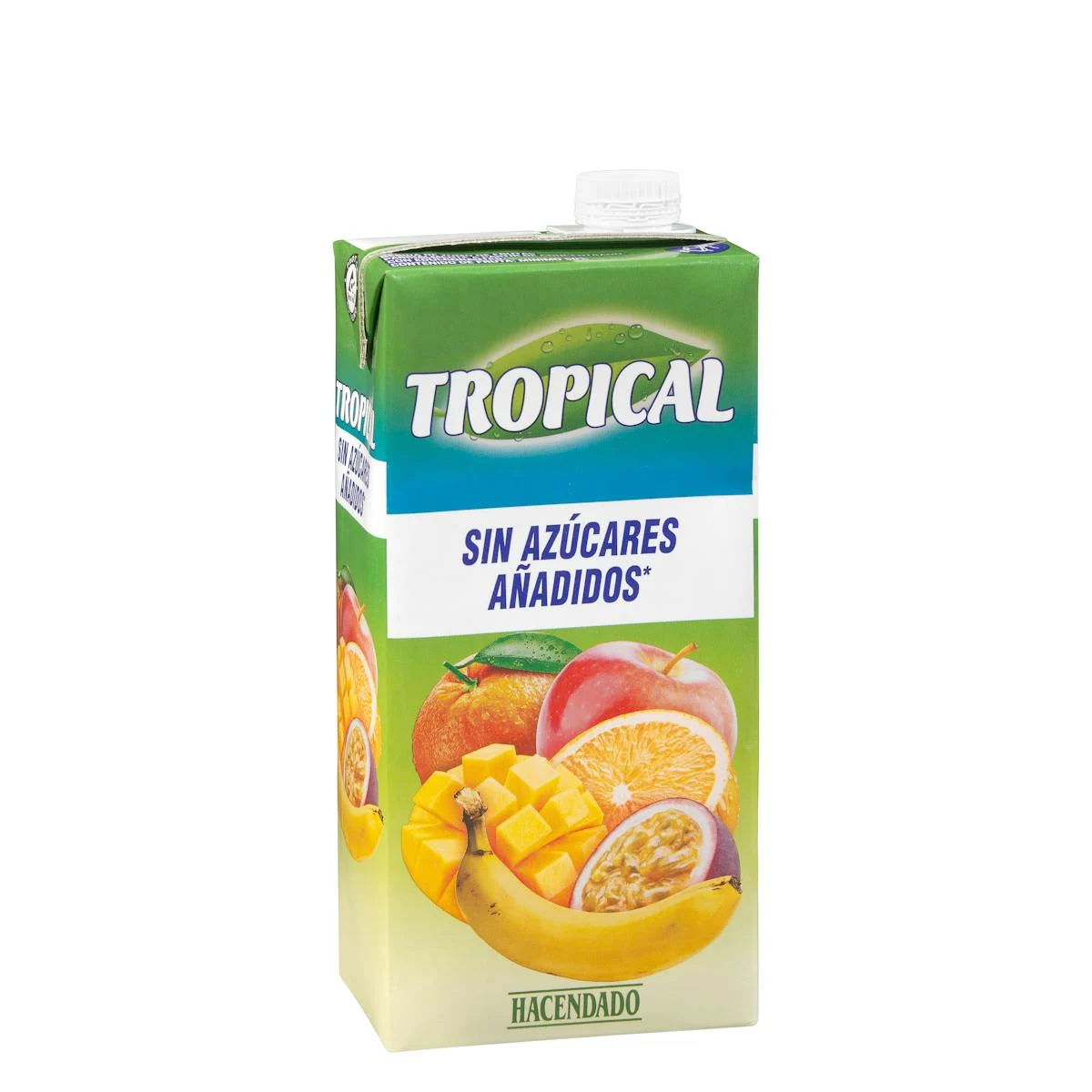 Bebida tropical Hacendado sin azúcares añadidos