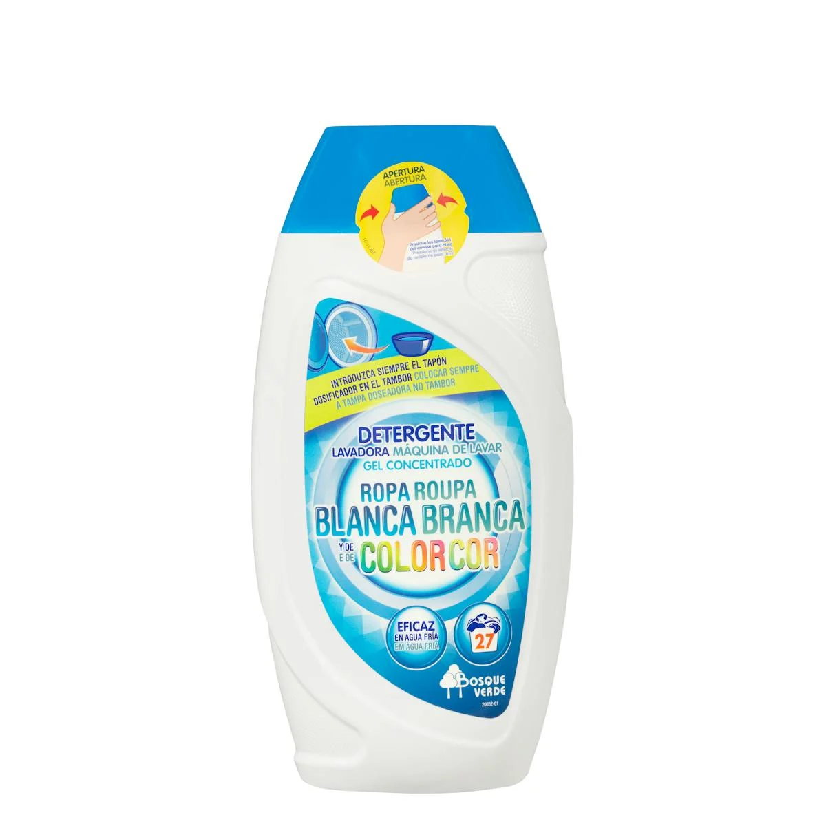 Laundry detergent concentrated gel for Whites and Colours Bosque Verde