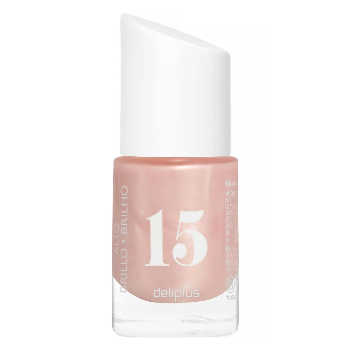 Hochglänzender Nagellack Deliplus 15 Perlenrosa