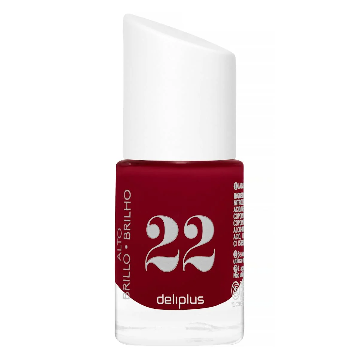 High gloss nail polish 22 sublime maroon Deliplus