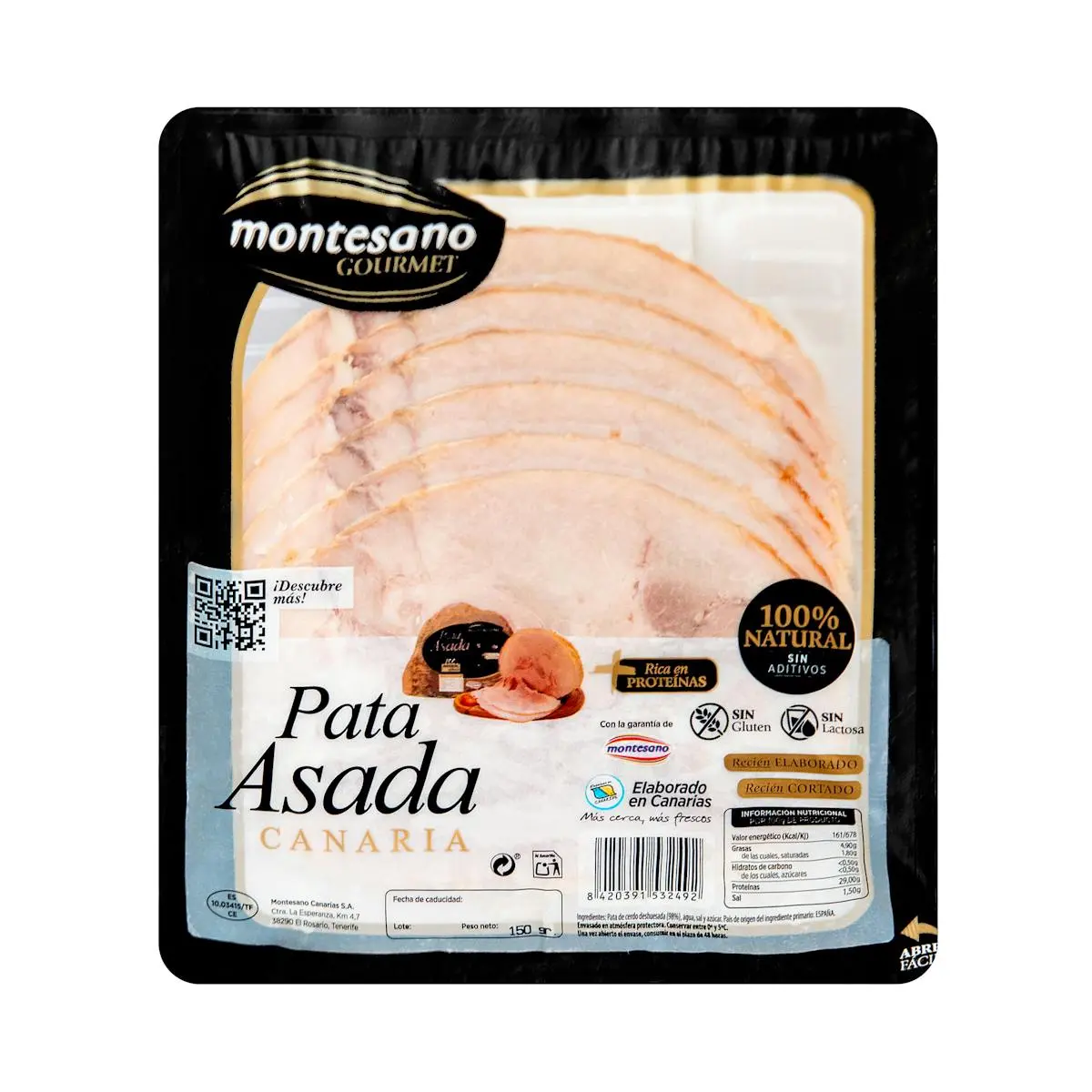 Pata asada Canaria Montesano lonchas