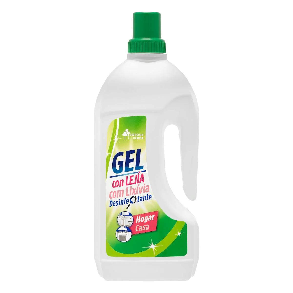Nettoyant ménager en gel avec eau de Javel Bosque Verde