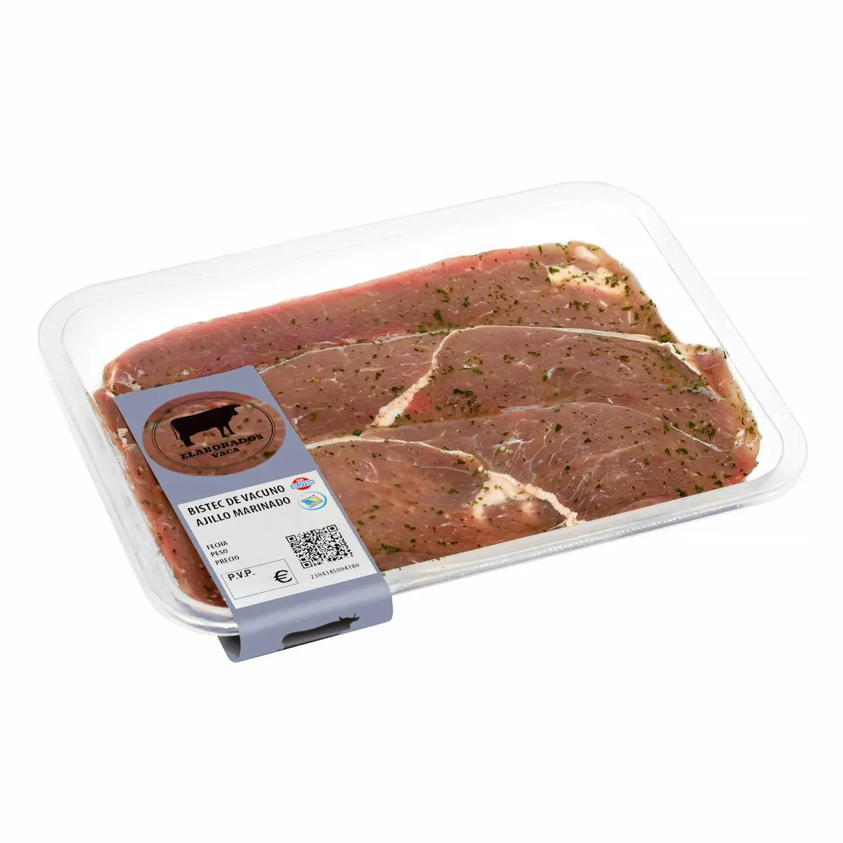 Garlic marinated beef steak