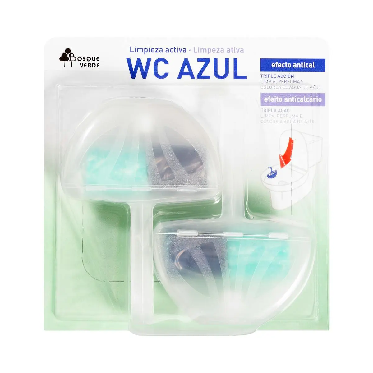 Blue WC hanger active clean Bosque Verde