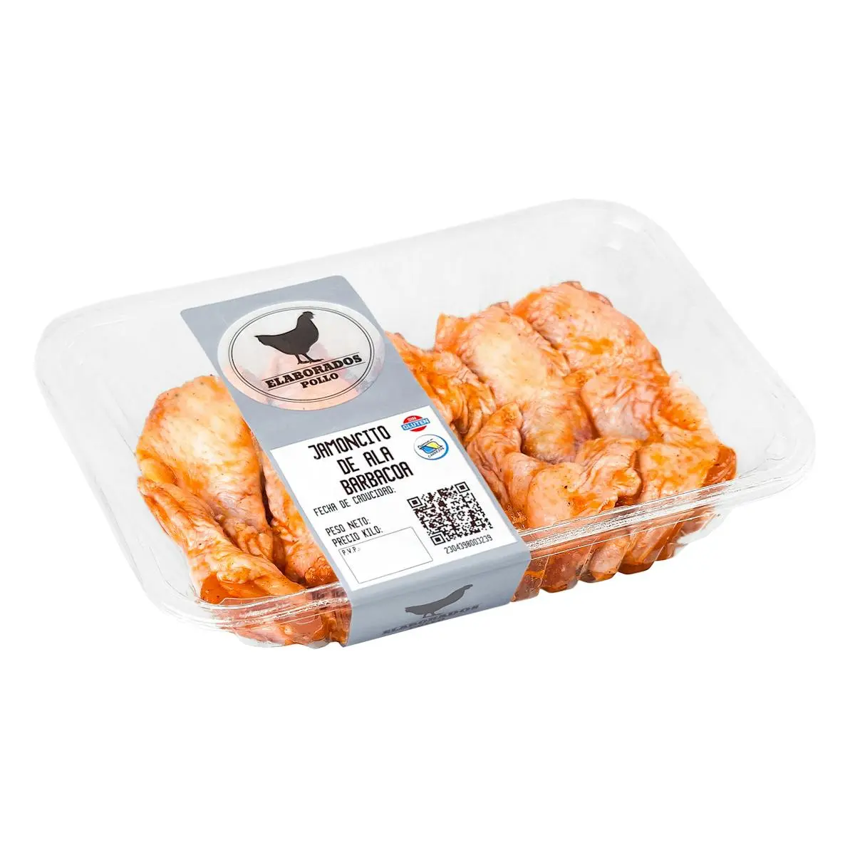 Barbecue chicken wing thighs