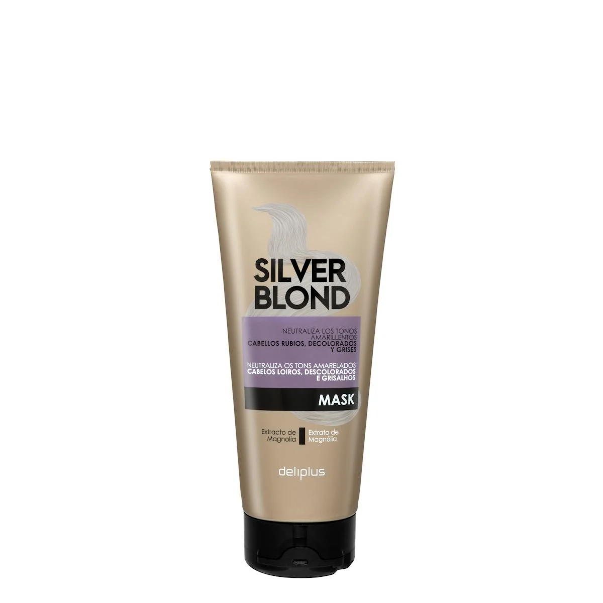 Màscara Silver Blond Deliplus cabells ros, descolorat i gris,
