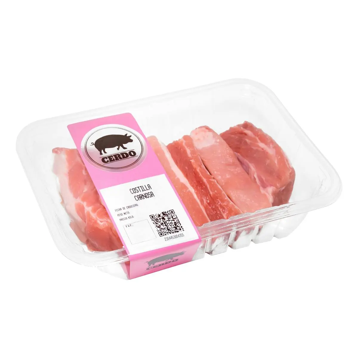 Travers de porc charnus