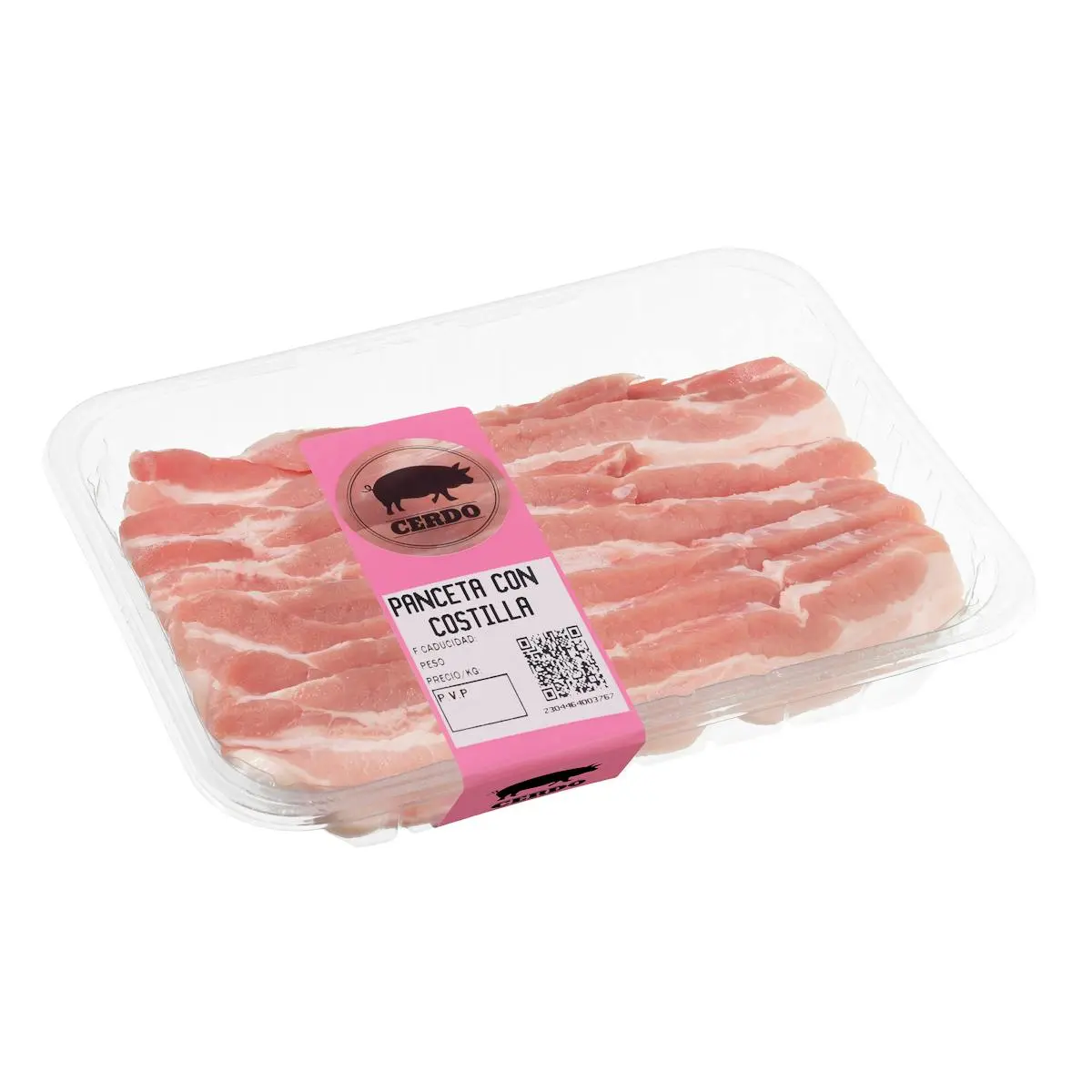 Panceta de cerdo con costilla