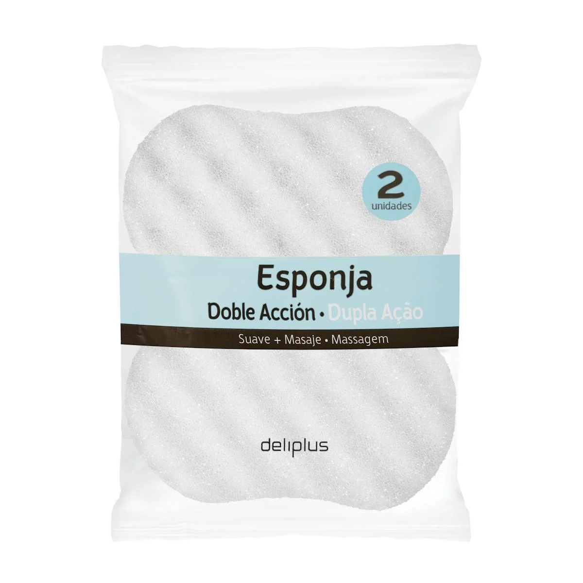Double action soft massage bath sponge Deliplus
