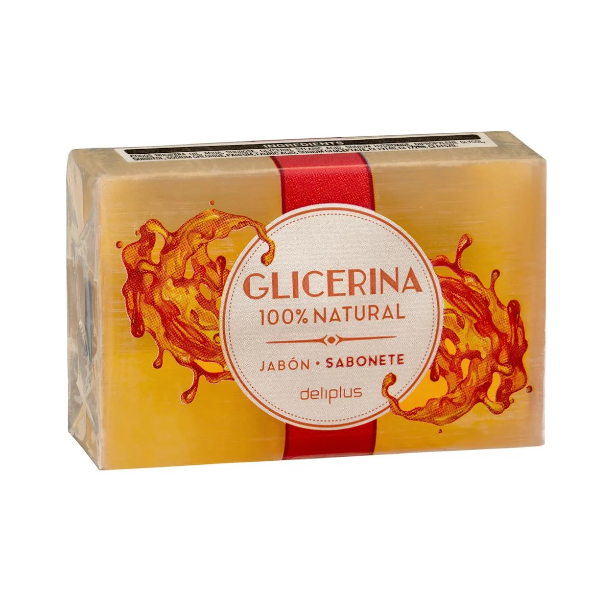 Glycerin 100% natural soap bar for hands Deliplus