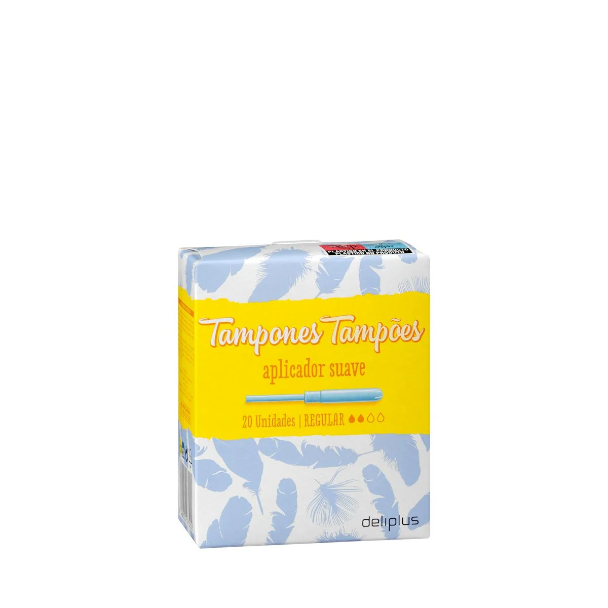 Deliplus Regular-Tampons mit weichem Einführhilfe