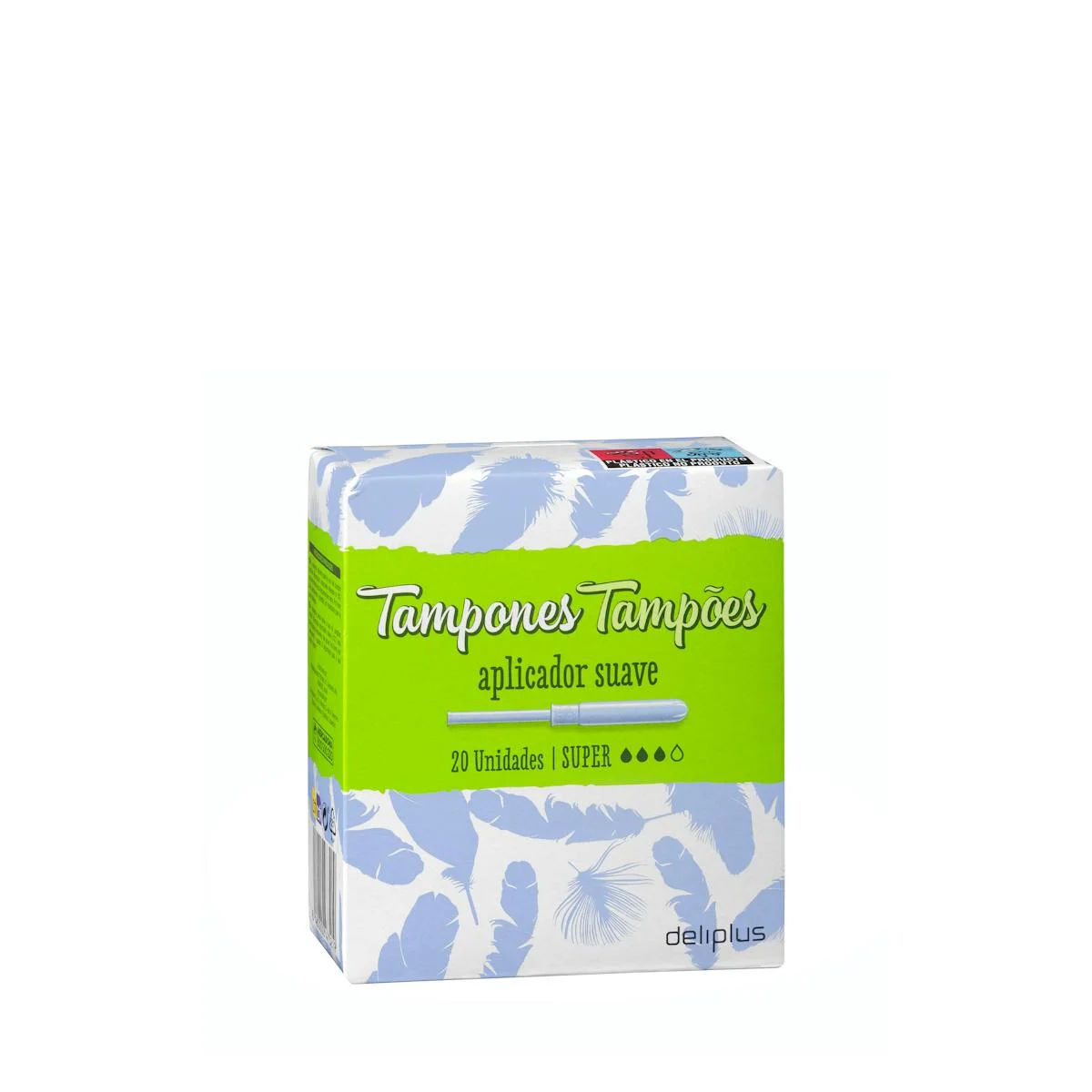Deliplus Super-Tampons mit weichem Einführhilfe