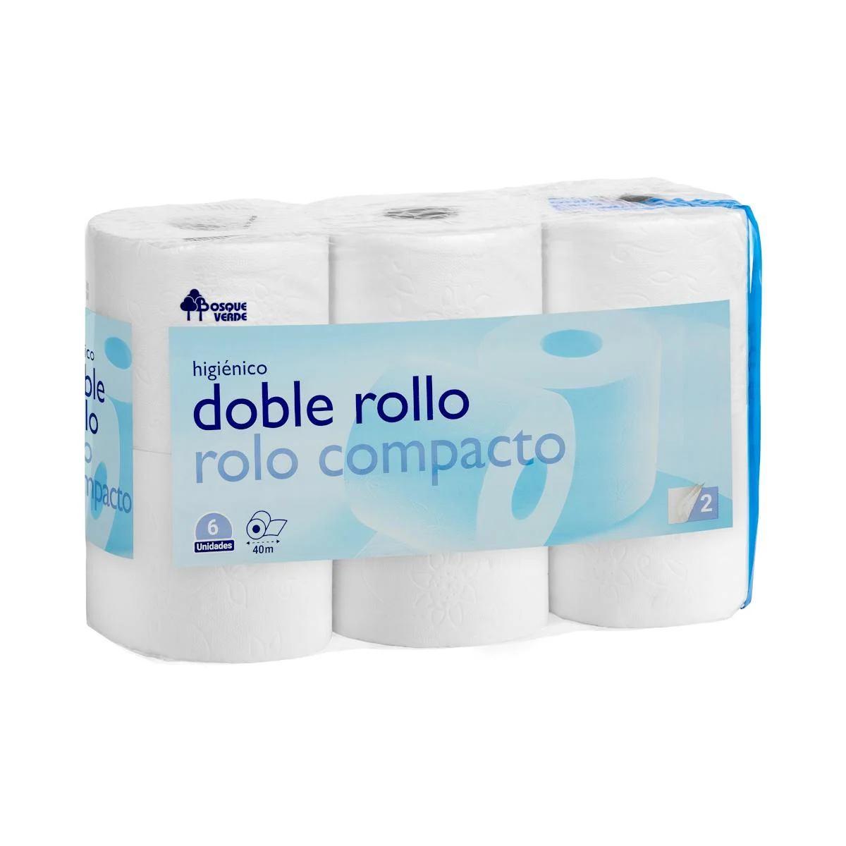 Paper higiènic Doble Rotlle Bosque Verde