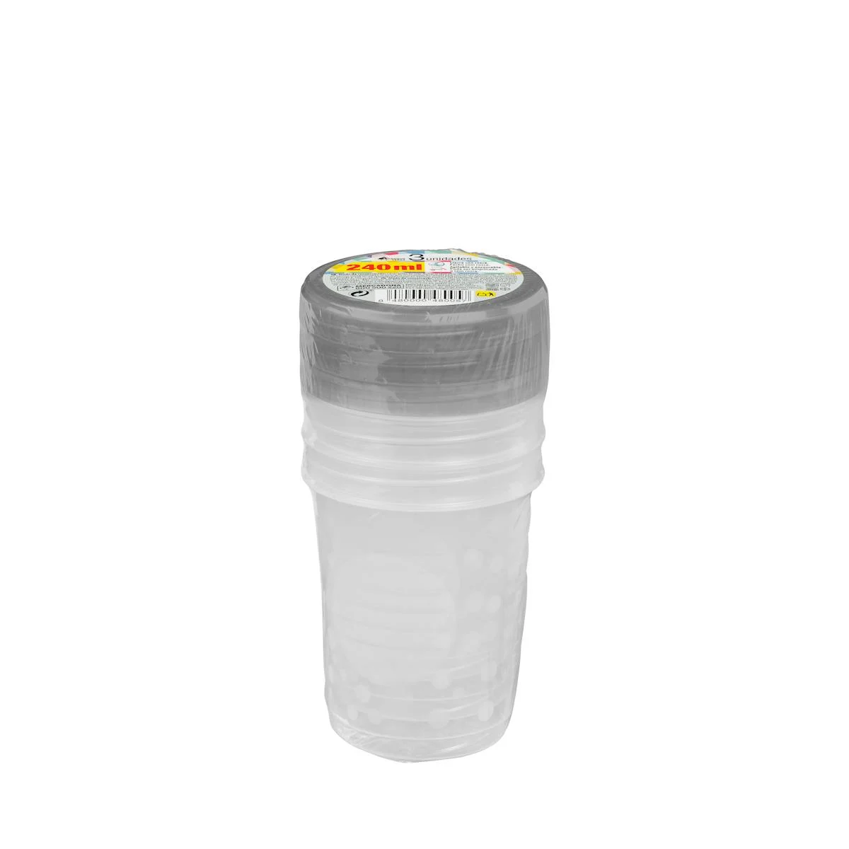 Round plastic container 240 ml Bosque Verde