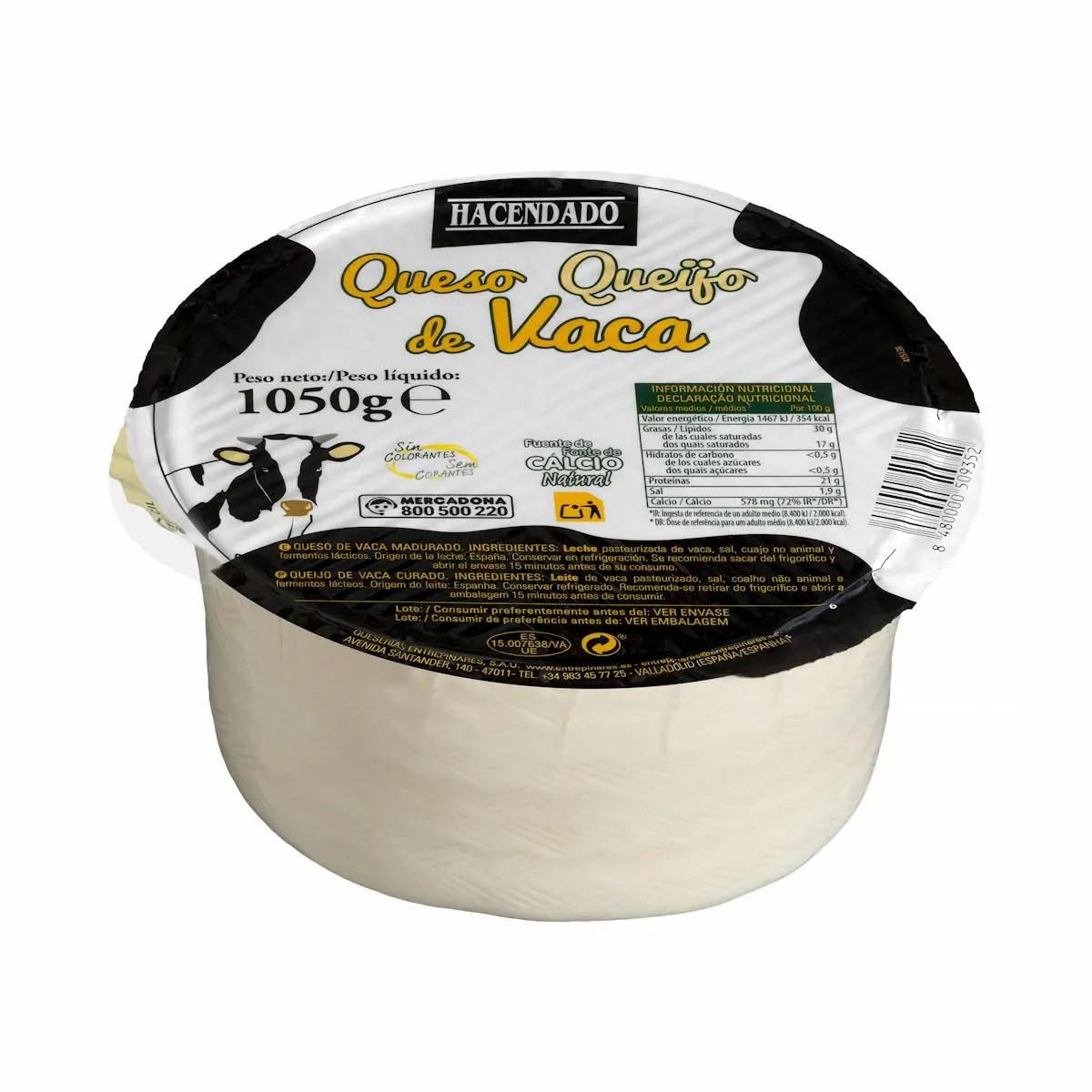 Soft cow cheese Hacendado