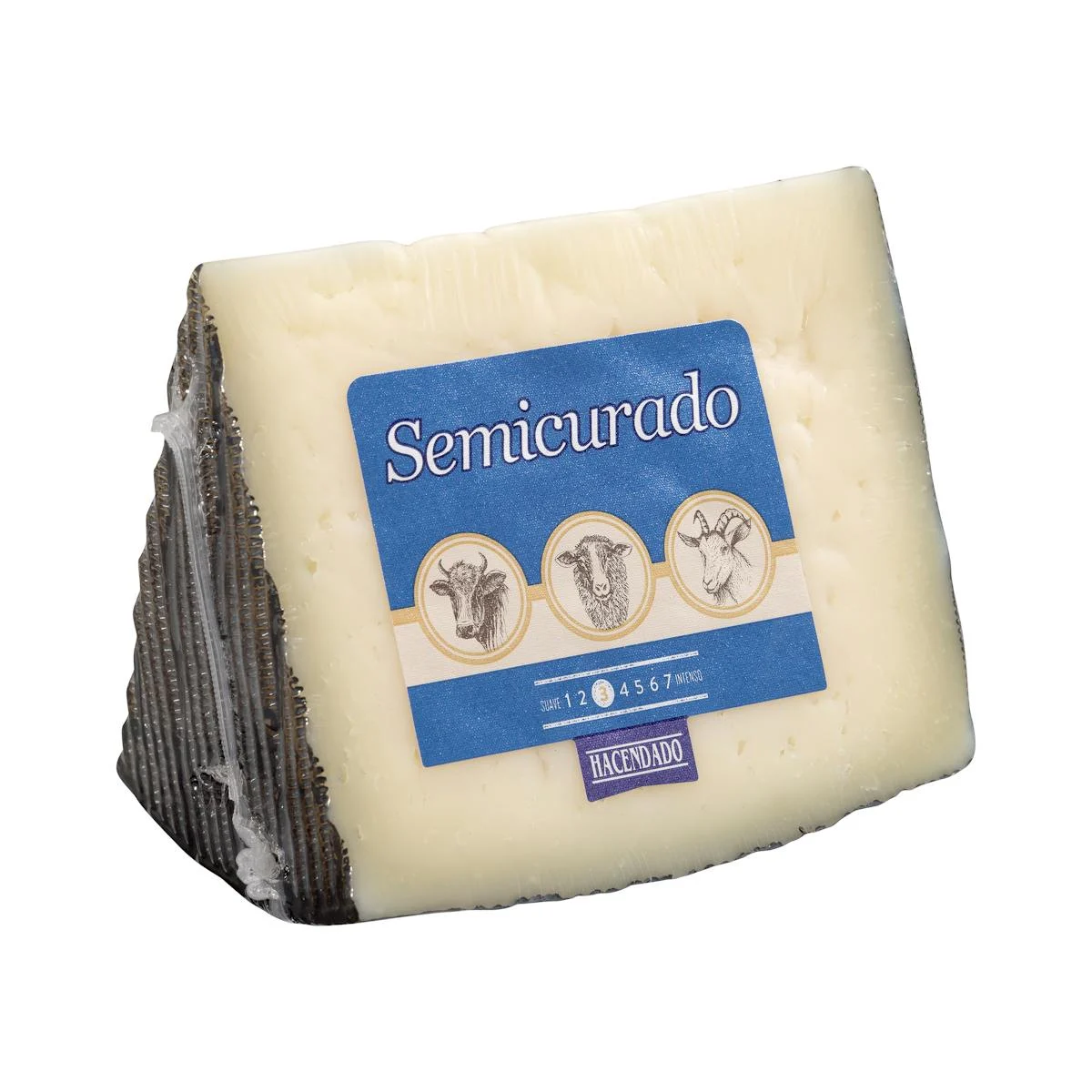 Formatge semicurat mescla Hacendado