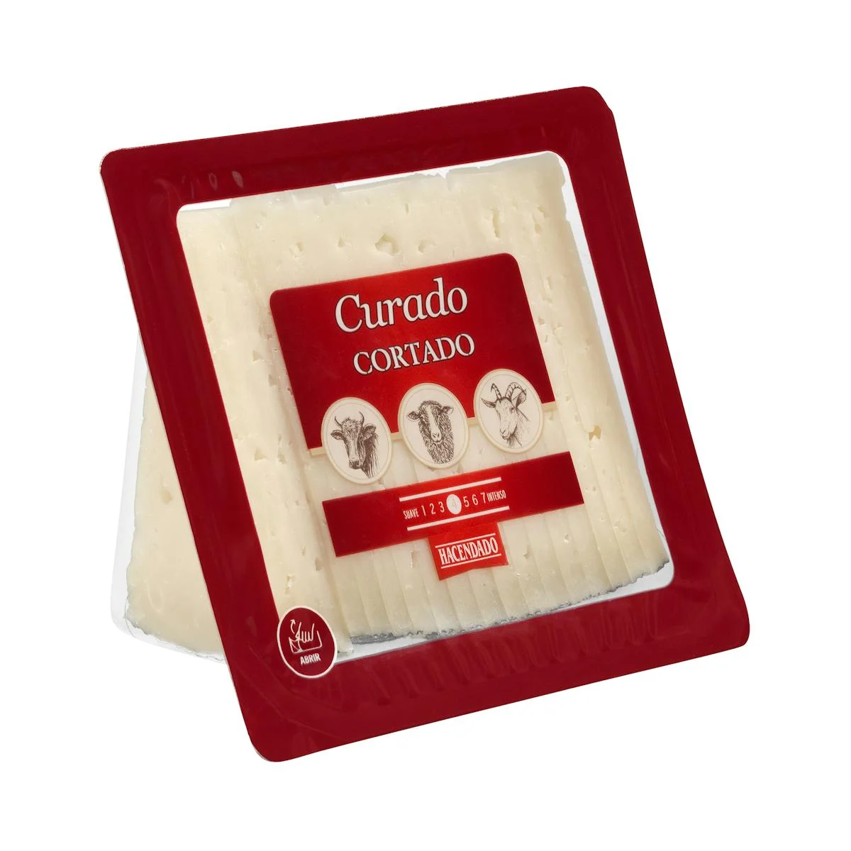 Fromage affiné au lait mélangé Hacendado en petits quartiers