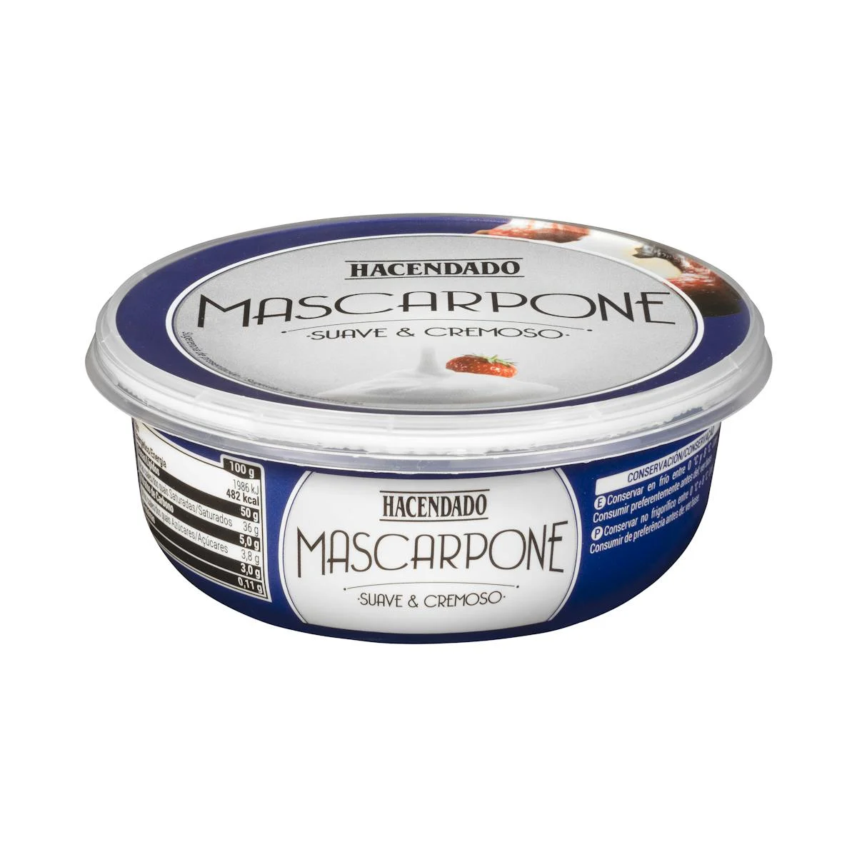 Formatge fresc mascarpone de vaca Hacendado