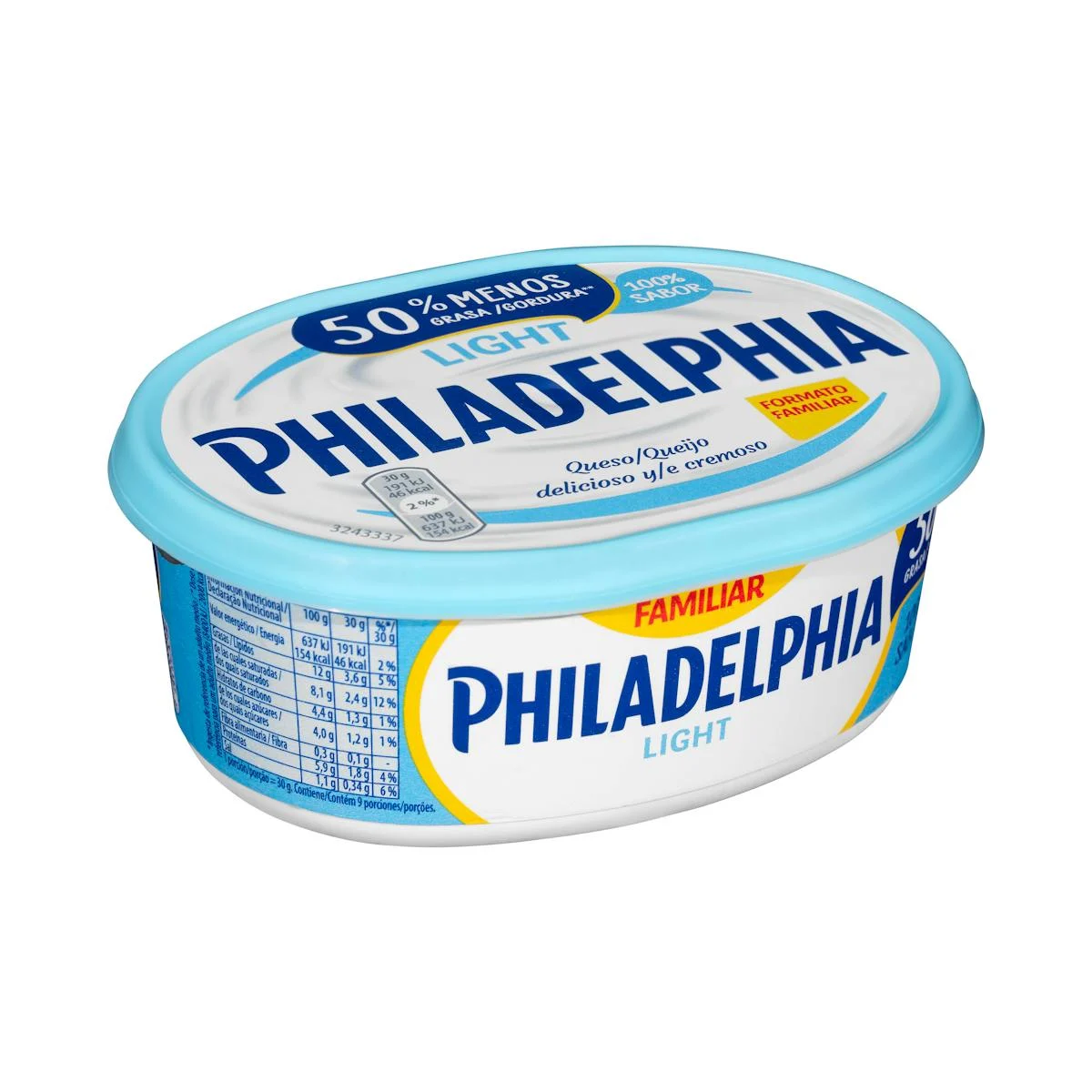 Light cream cheese spreadable Philadelphia