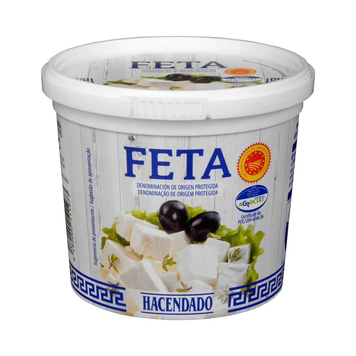 Formatge feta mescla Hacendado a daus