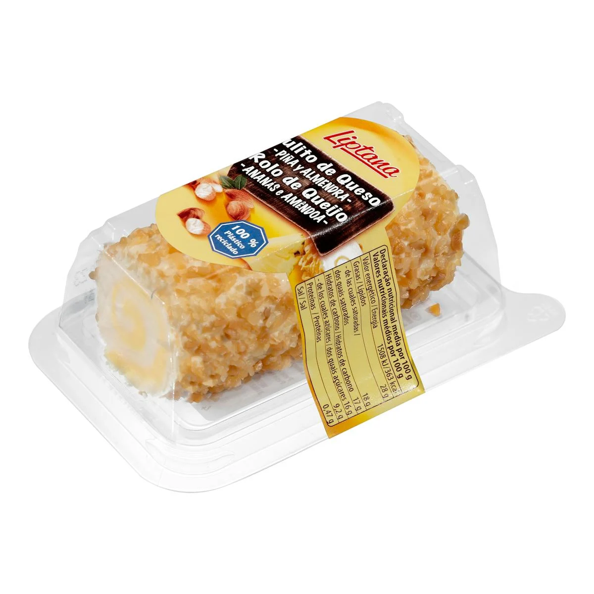 Pineapple and almond cheese roll Liptana