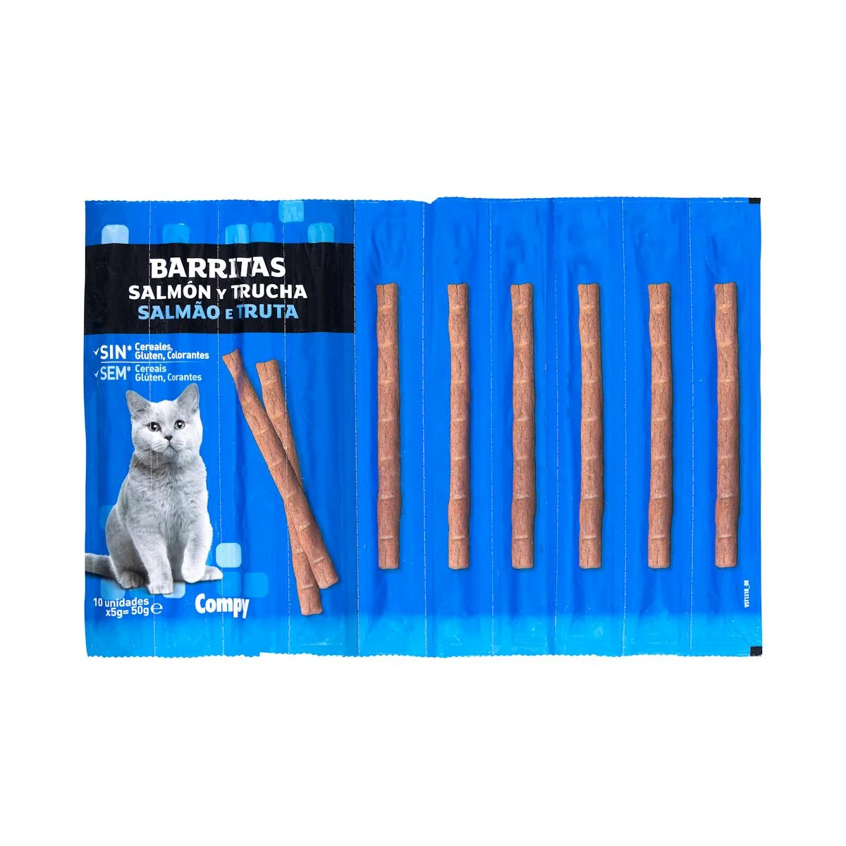Salmon and trout cat treat bars Compy