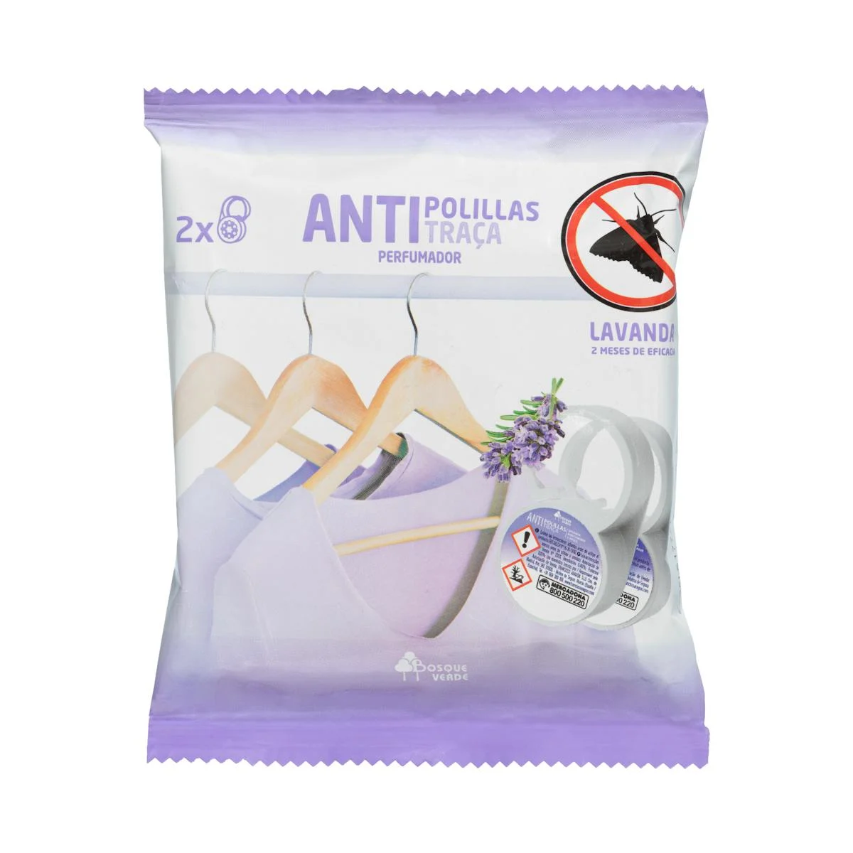 Penjador antiarnes Lavanda Bosque Verde