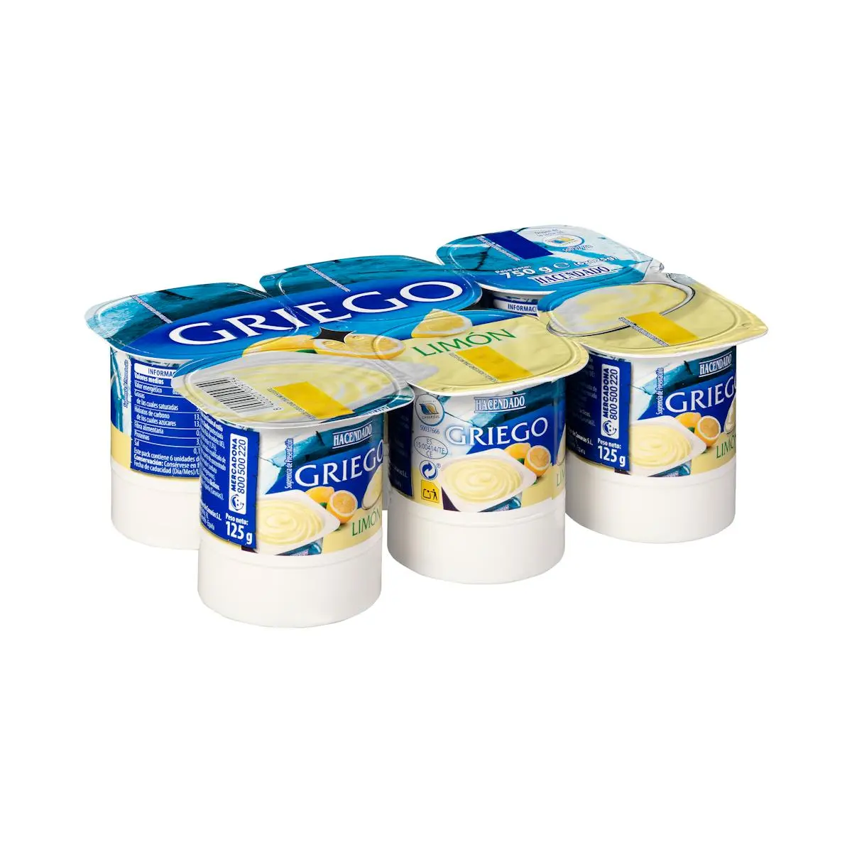 Postre lácteo griego sabor limón Hacendado
