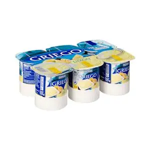 Lemon flavour greek dairy dessert Hacendado