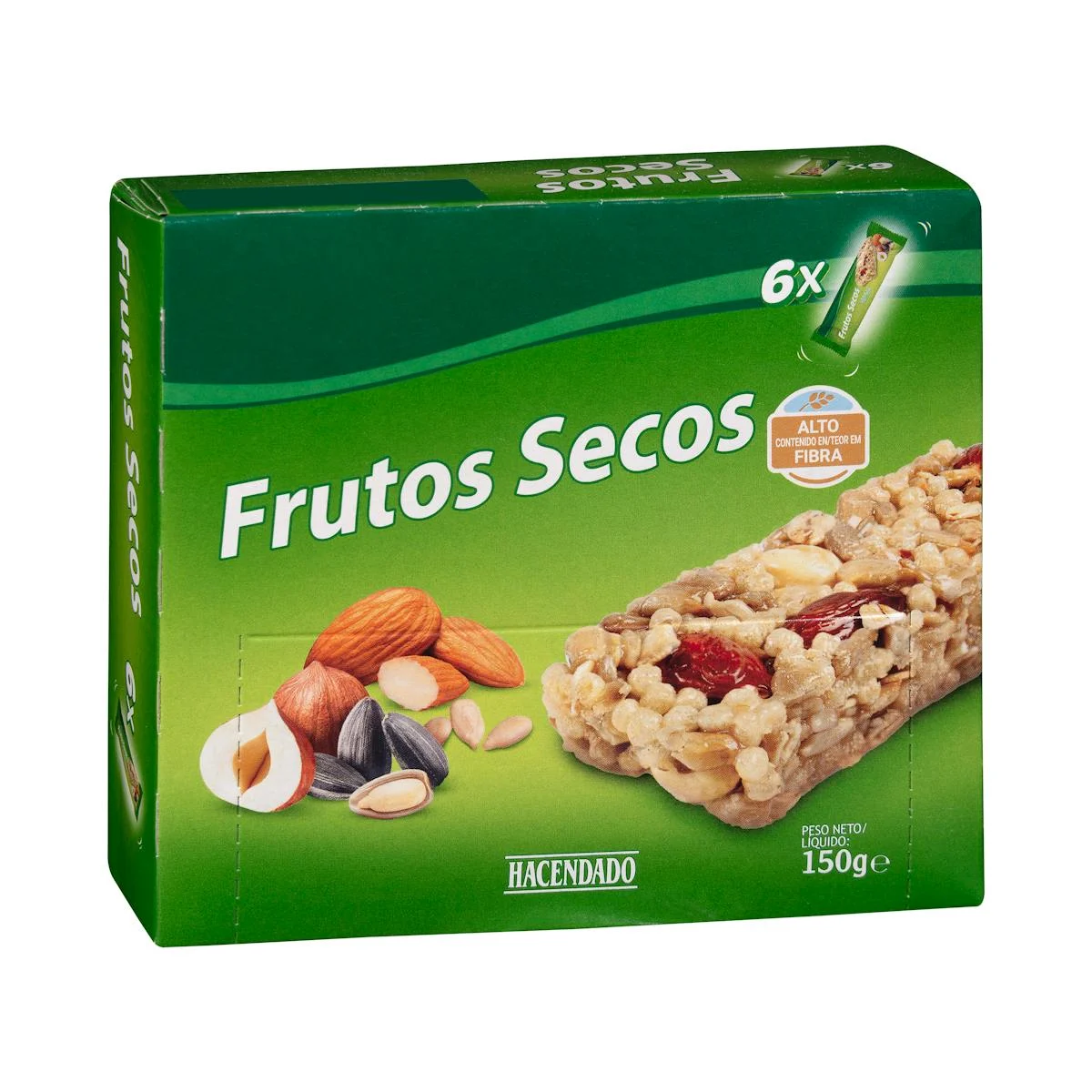 Barretes de cereals i fruita seca Hacendado