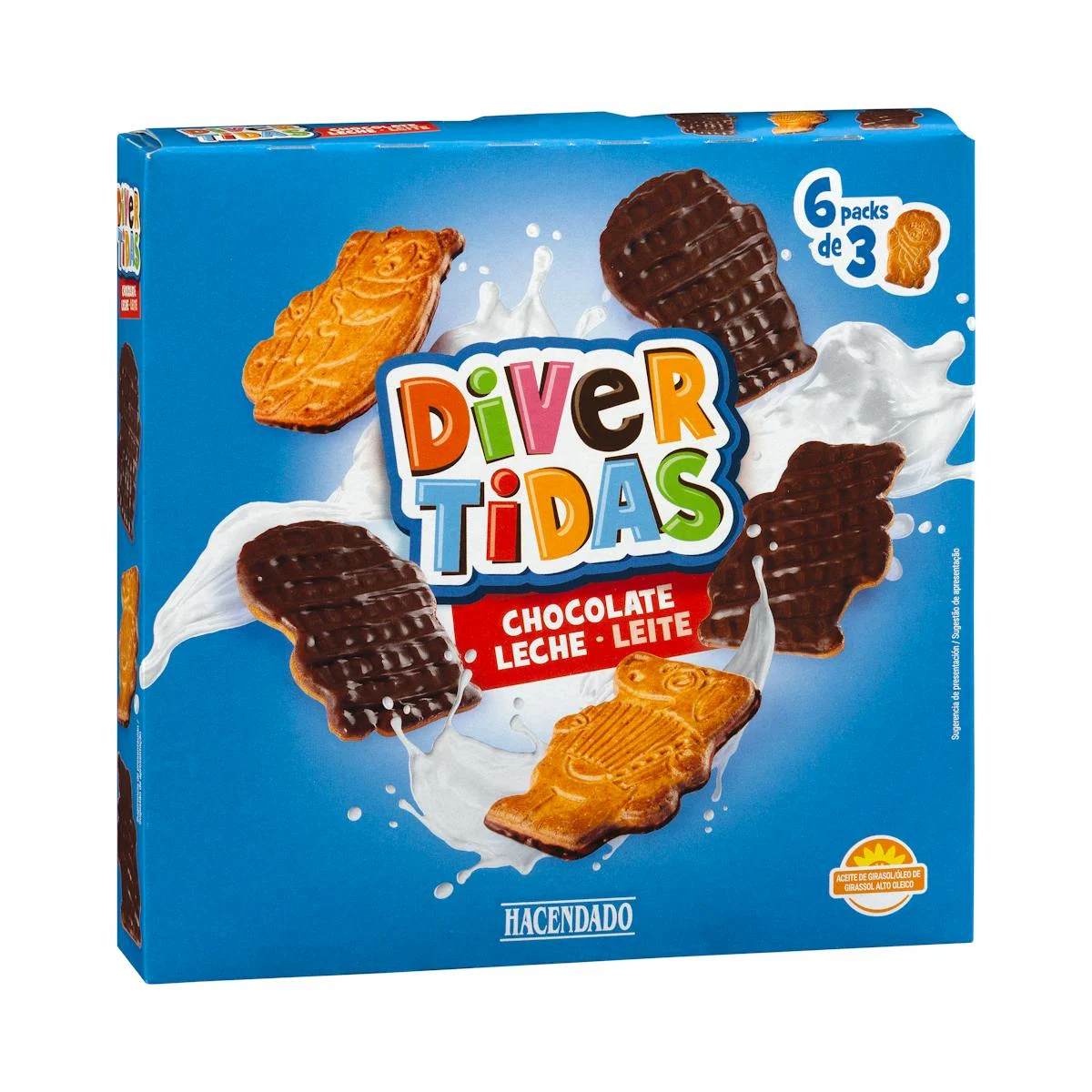 Fun Cookies mit Milchschokolade Hacendado