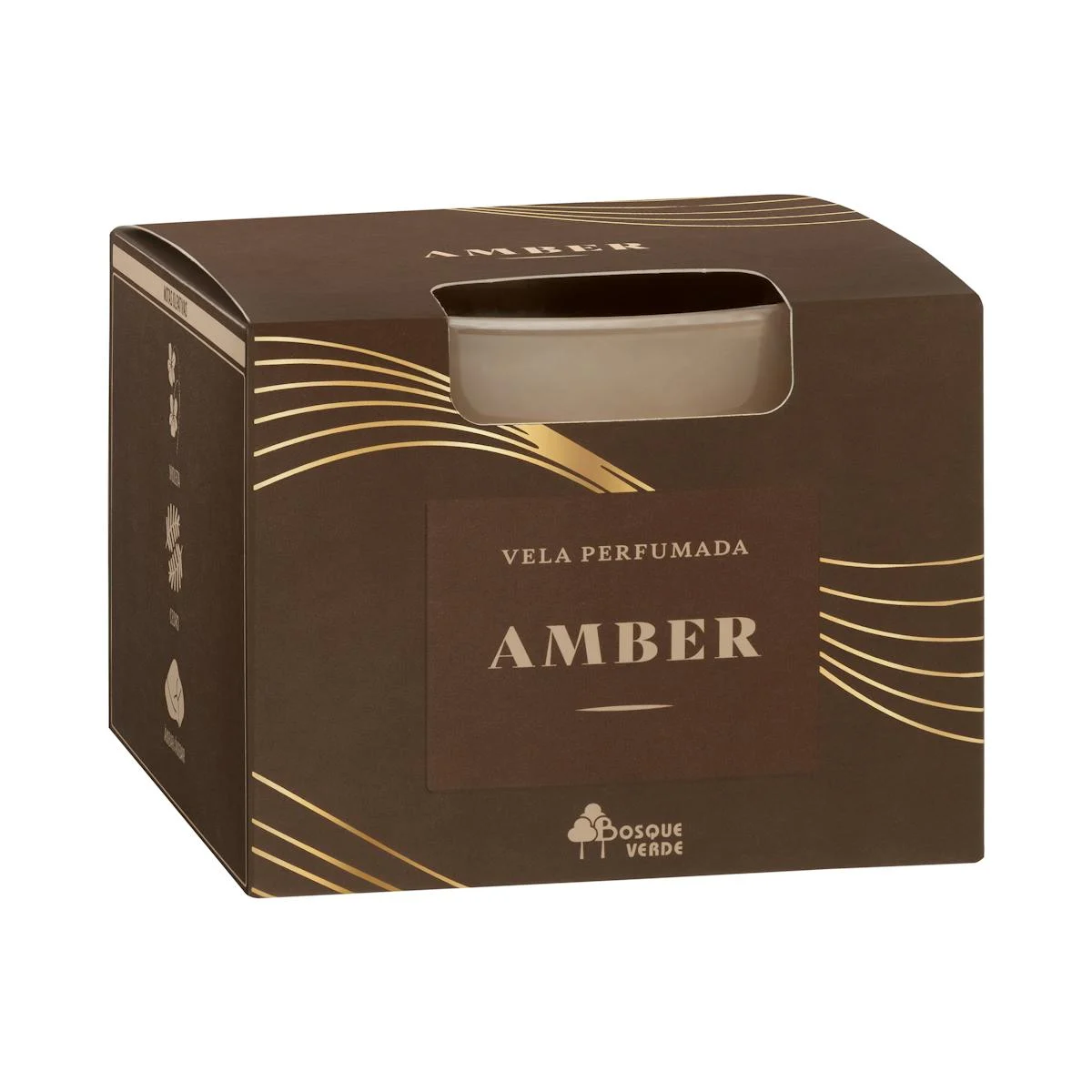 Espelma perfumada Amber Bosque Verde