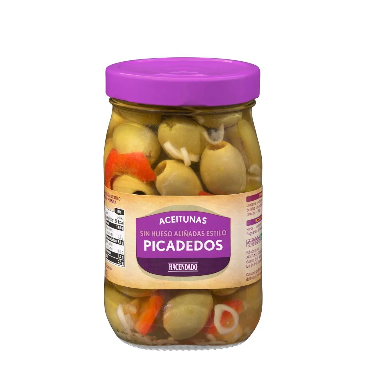 Olives Picadedos dénoyautées et assaisonnées Hacendado