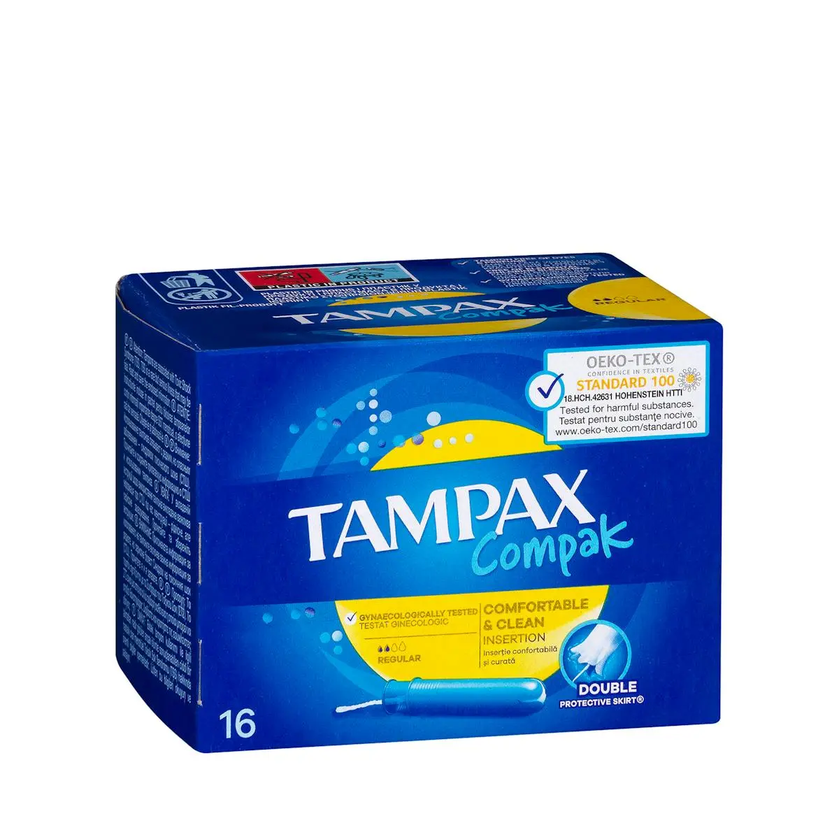 Compak regular tampons with applicator Tampax
