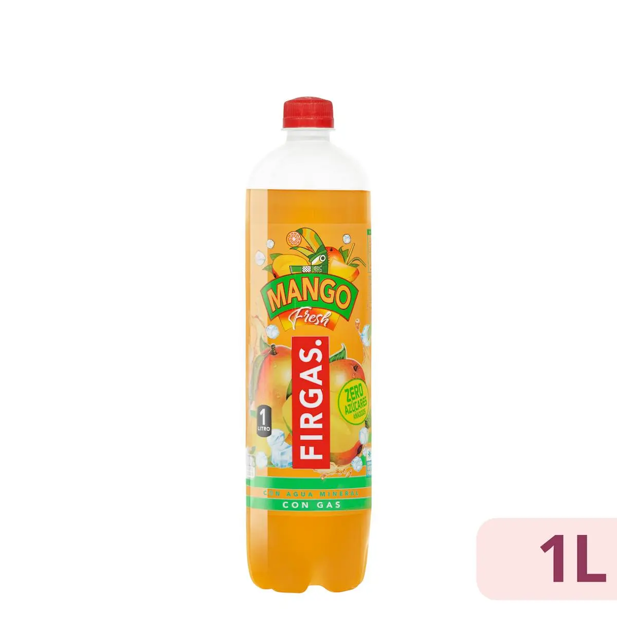 Mango water sparkling zero added sugars Firgas