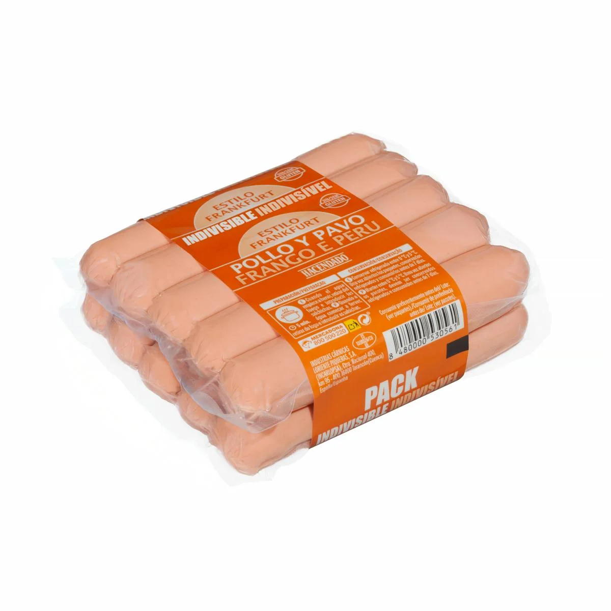 Chicken and turkey smoked sausages Hacendado