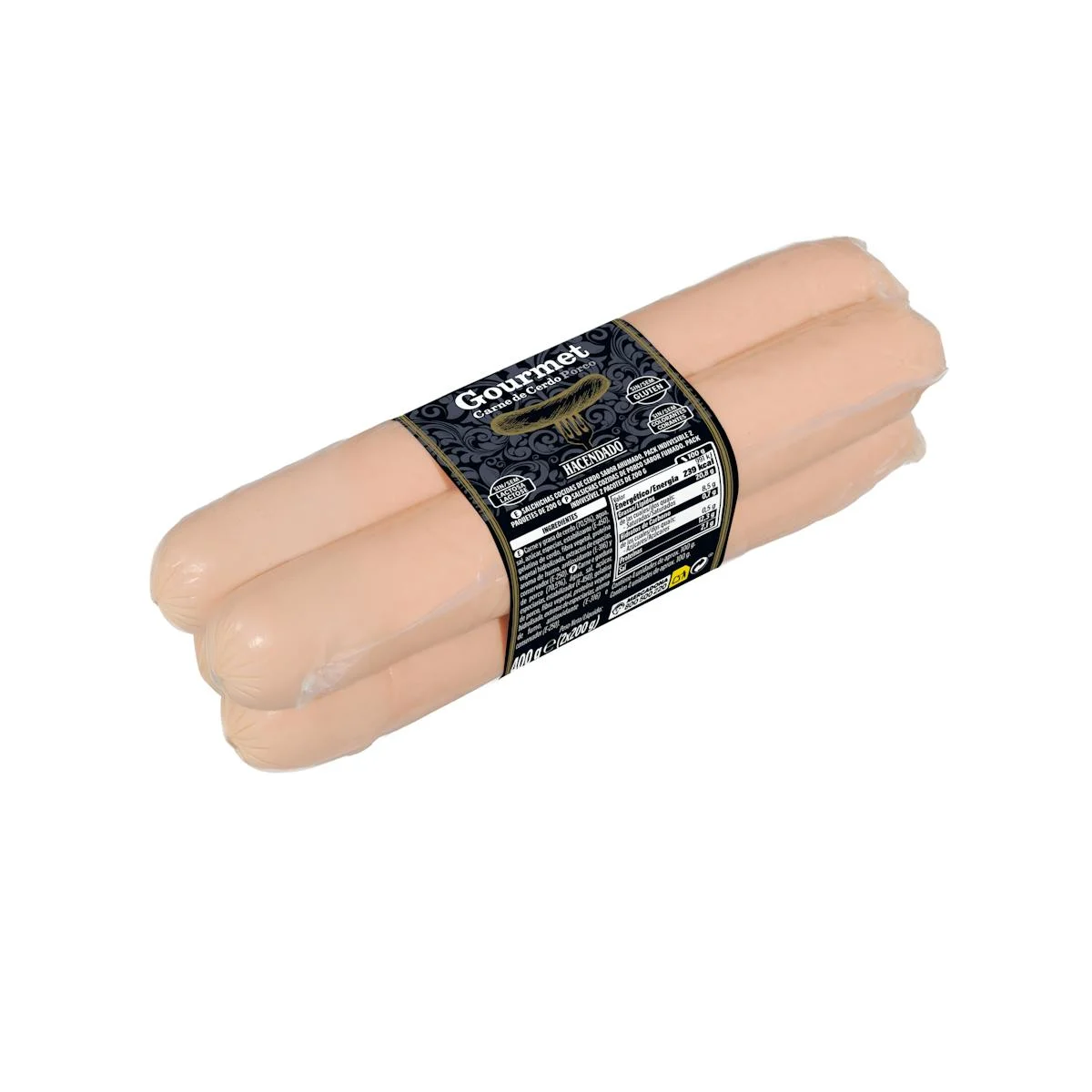 Sandwich gourmet pork smoked sausages Hacendado