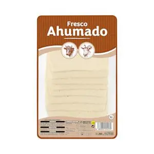 Fromage frais fumé au lait mélangé en tranches Hacendado