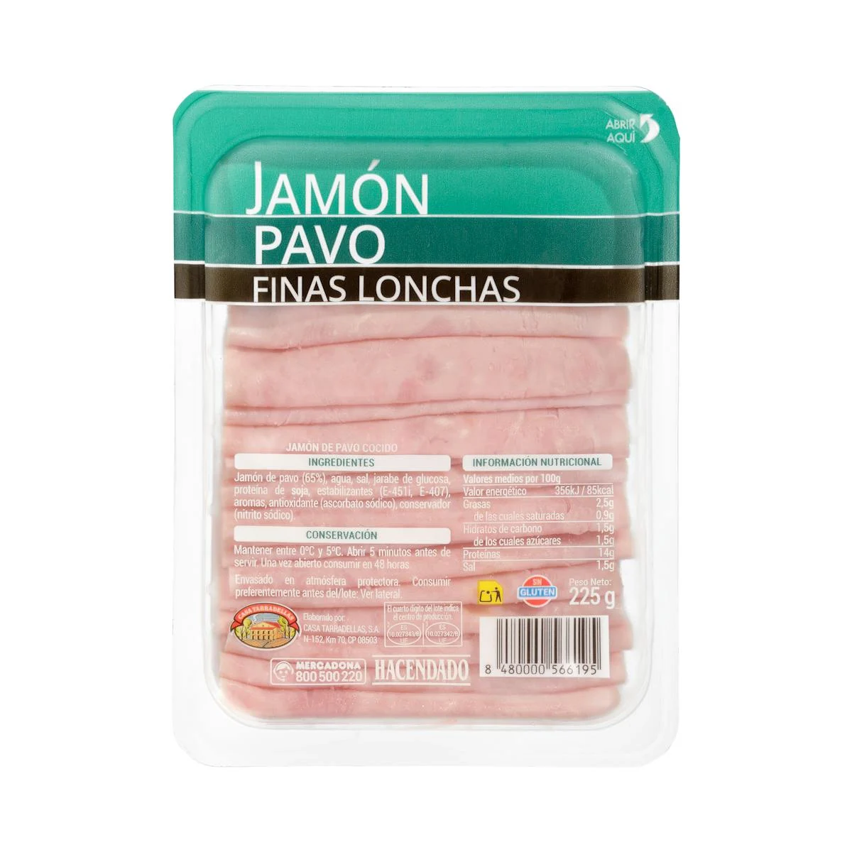 Thin Slices of Turkey Ham Hacendado
