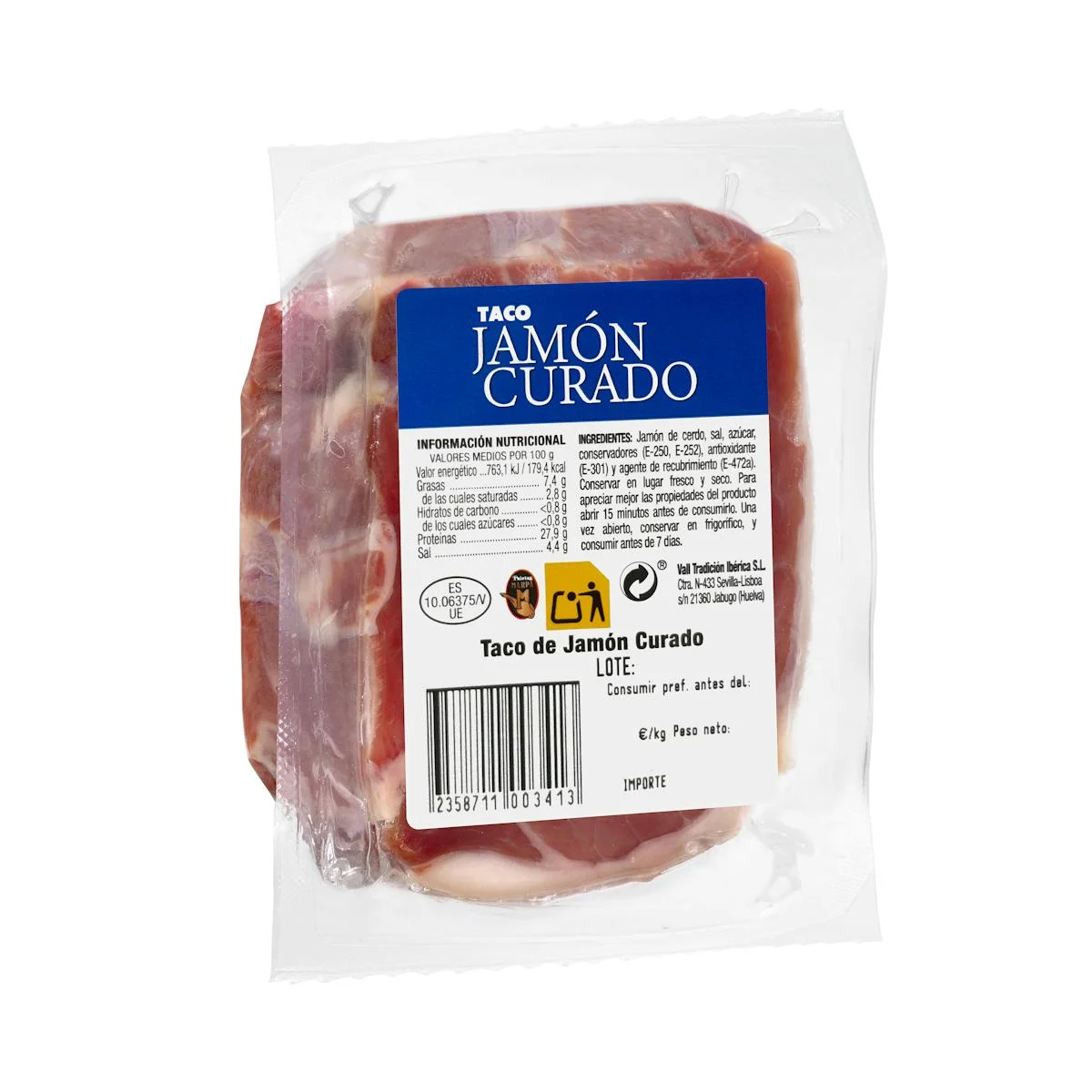 Cured ham piece
