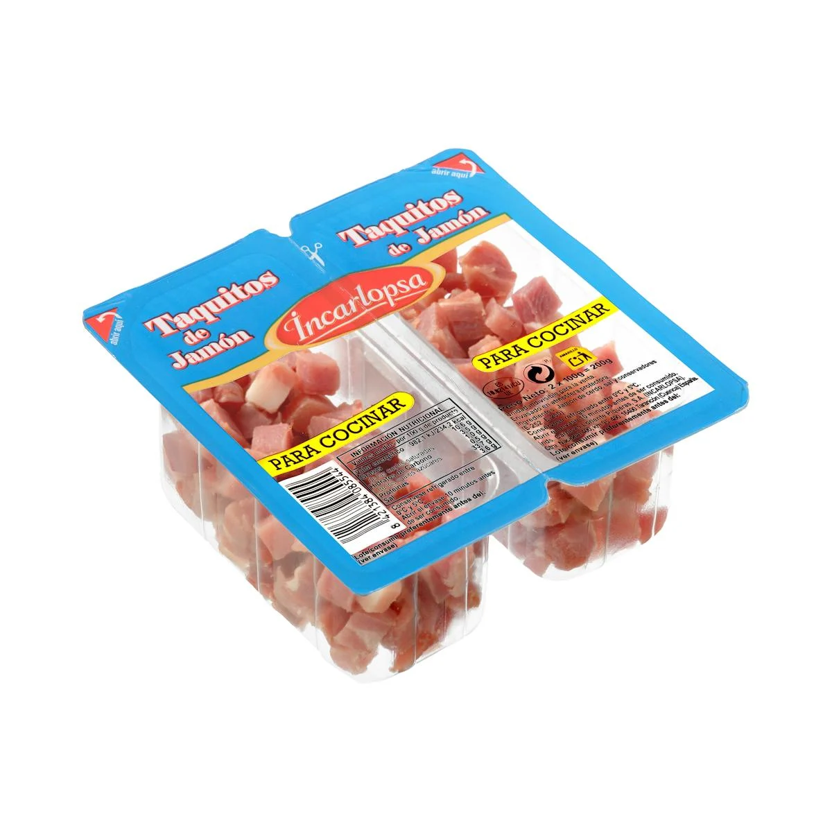 Cured ham cubes Incarlopsa