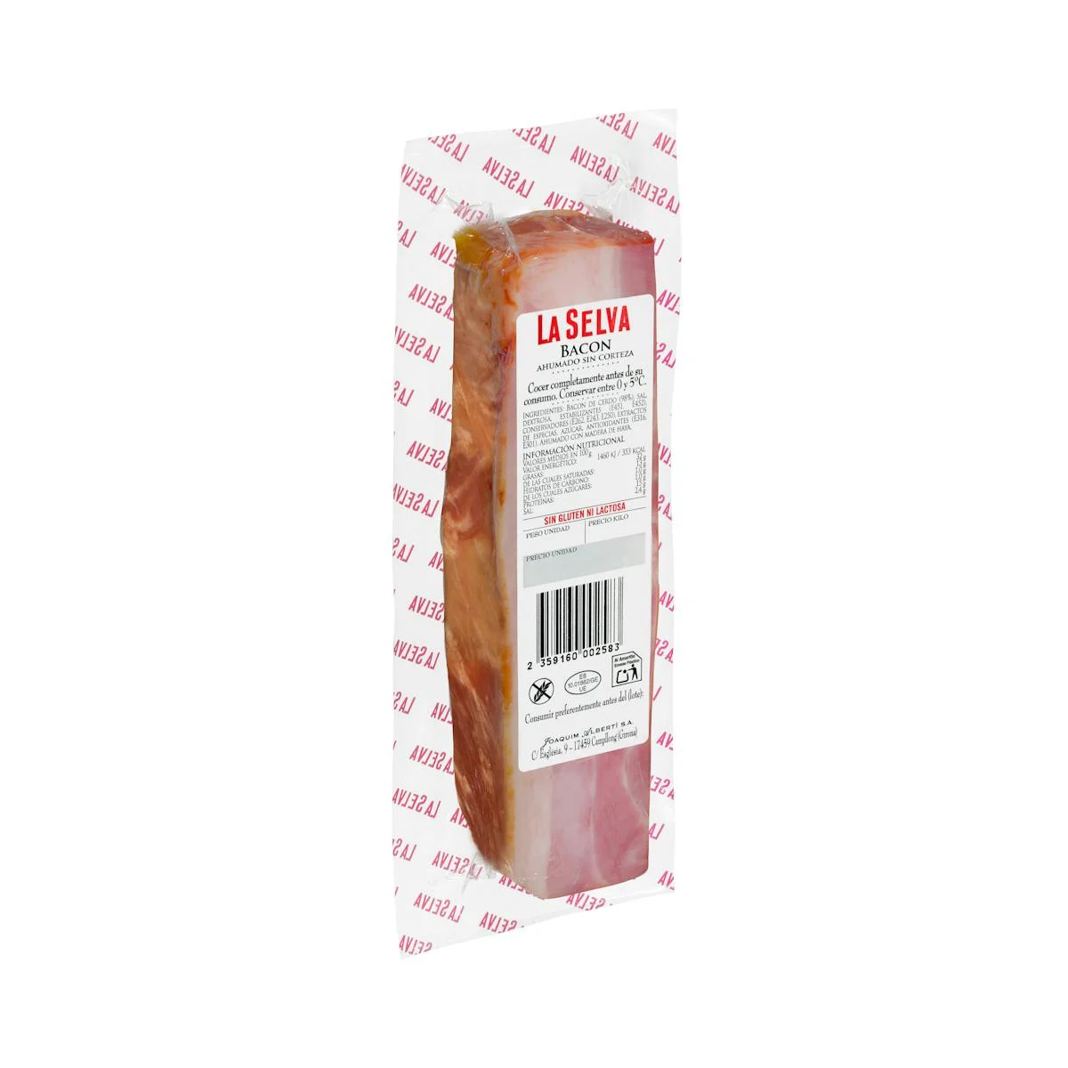 Geräucherter Bacon ohne Schwarte La Selva