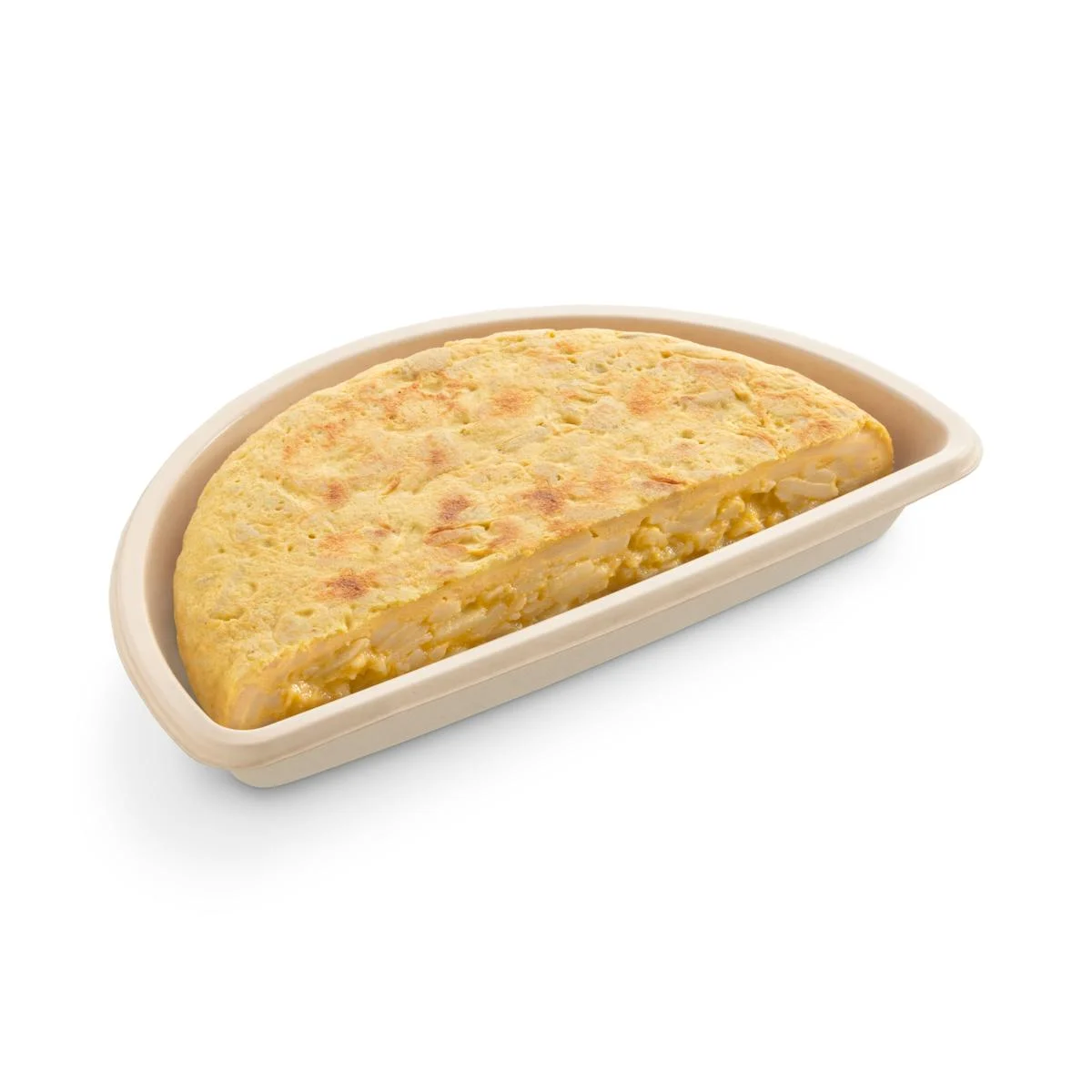 Half potato omelette with onion Listo para Comer